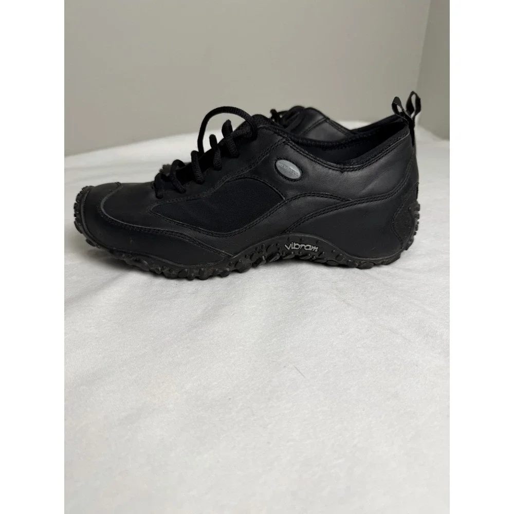 Merrell Vibram  AIR CUSHION men's Shoes‎ Size 9 Black Lace Up-Slip Proof